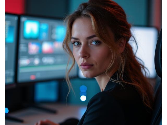 Portrett av Linnea Eriksen, post-produksjon spesialist hos Bjørk & Sti